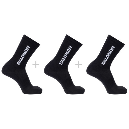 Ponožky Salomon Everyday Lite Crew 3-Pack čierna Black