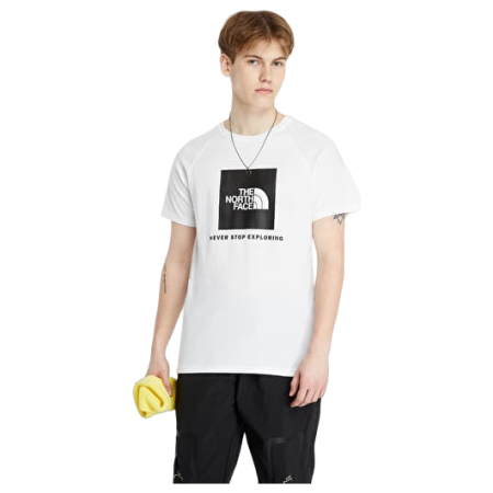 Pánske tričko The North Face M S/S Raglan Redbox Tee biela