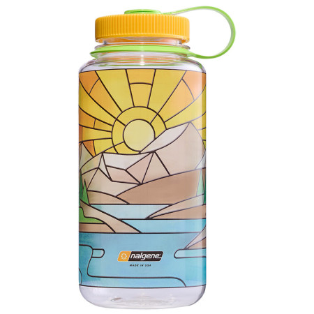 Fľaša Nalgene Wide Mouth 1l Clear Stained Glass žltá clear