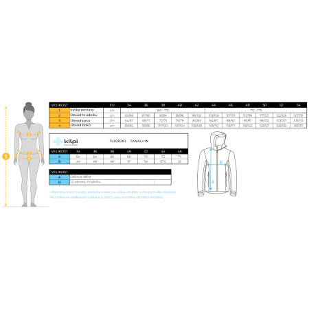 Dámska mikina Kilpi Tanali-W