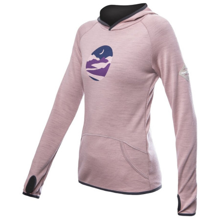 Dámske funkčné tričko s dl. rukávom Sensor Merino Upper Triglav svetloružová dusty pink