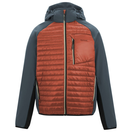 Pánska bunda Regatta Pro Hybrid hnedá/sivá Brk/DkStm/Bk