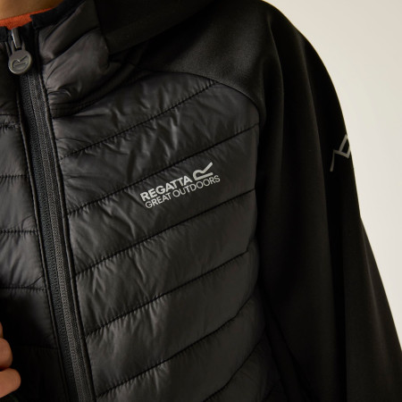 Detská bunda Regatta Junior Andreson Hybrid Black/Sealgr