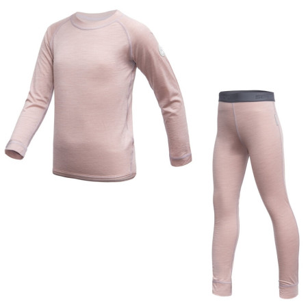 Detská funkčná bielizeň Sensor Merino Air Set Dusty Pink svetloružová Dusty Pink