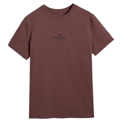 Pánske tričko 4F Tshirt M2961 hnedá DARK BROWN