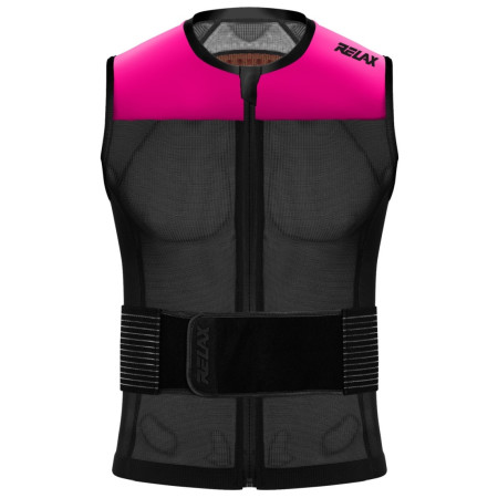 Detský chránič chrbtice Relax Speedmaster Evo Jr. čierna/ružová černá, neon růžová