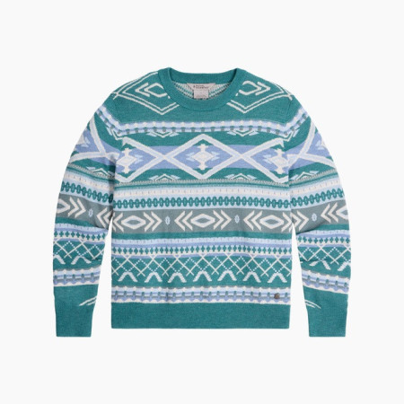 Dámsky sveter Roayal Robins W Westlands Pullover modrá/biela Mineral Htr Acacia Pt