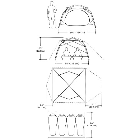 Turistický stan Marmot Limestone 4P