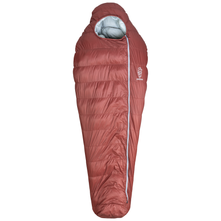 Páperový spacák Patizon D 590 L (186-200 cm) červená/sivá Red / Silver