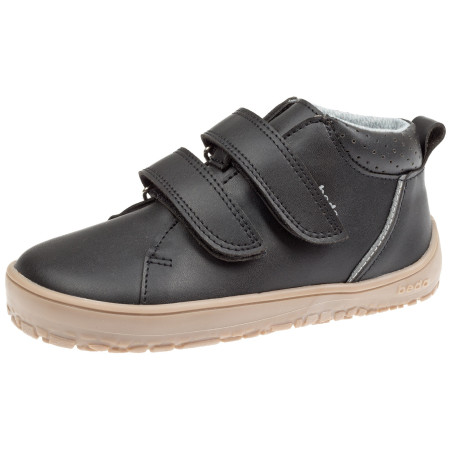 Detské barefoot topánky Beda Mid Black čierna Black