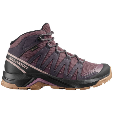 Dámske topánky Salomon X-Adventure Recon Mid Gore Tex červená Huckleberry / Nine Iron / Shadow Gray
