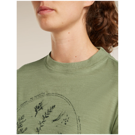 Dámske tričko Icebreaker Merino 150 Tech Lite SS Crop Tee Seed Story
