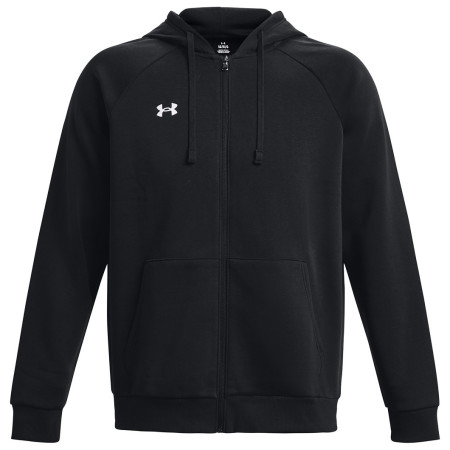 Pánska mikina Under Armour Rival Fleece FZ Hoodie čierna Black / / White
