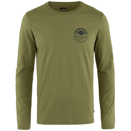 Pánske tričko Fjällräven Forever Nature Badge LS svetlo zelená