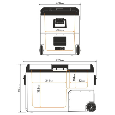 Kompresorová chladnička Yolco TCX50