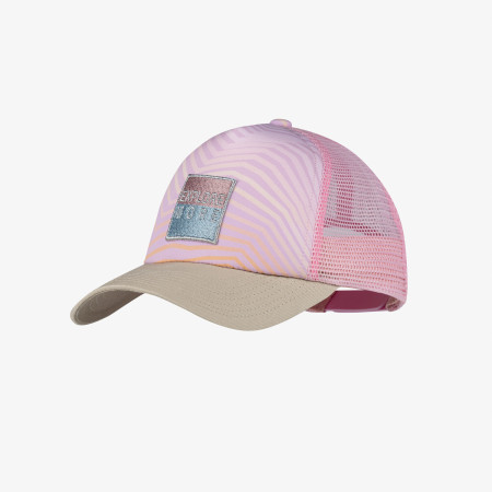 Detská šiltovka Buff Trucker Cap Youth sivá/ružová Katsy Orchid