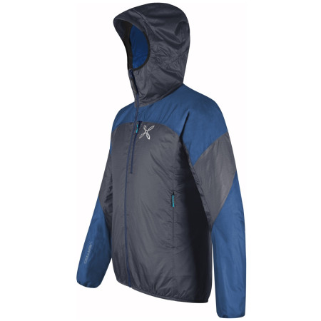 Pánska bunda Montura Vertigo Hybrid Hooded Jacket modrá/tm.sivá Graphite Blue/B.Blue