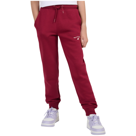 Detské tepláky 4F Trousers Cas F1777 Burgundy vínová Burgundy