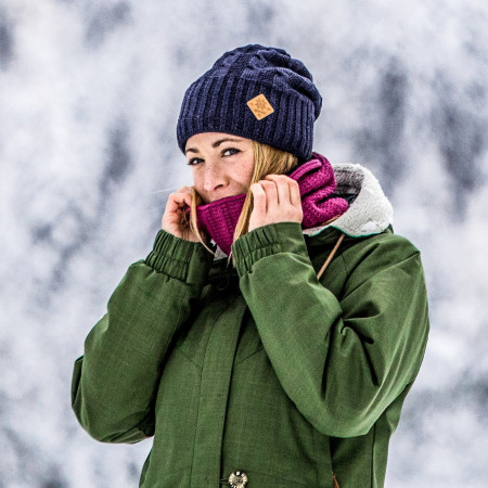 Pletená merino čiapka Kama A107