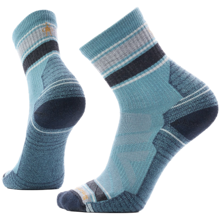 Ponožky Smartwool Hike Light Cushion Striped Mid Crew Sock modrá