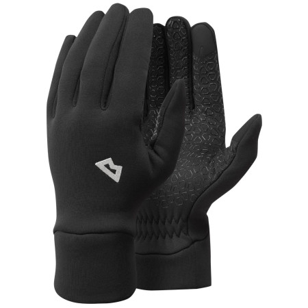 Pánske rukavice Mountain Equipment Stretch Fleece Grip Glove čierna Black