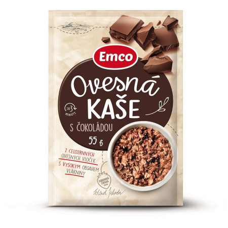 Kaša Emco Ovsená kaša s čokoládou 55 g