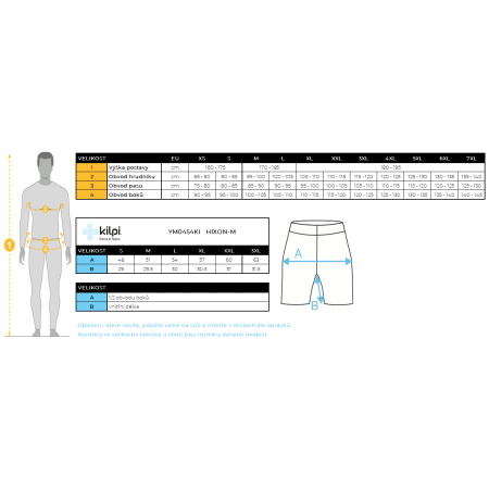 Pánske cyklistické kraťasy Kilpi Hixon M