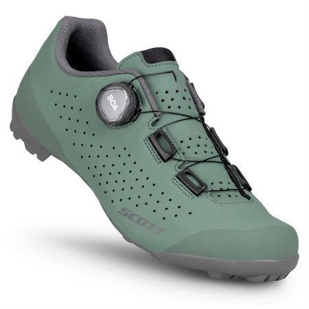 Dámske cyklistické tretry Scott W's Gravel Pro tmavozelená green/grey