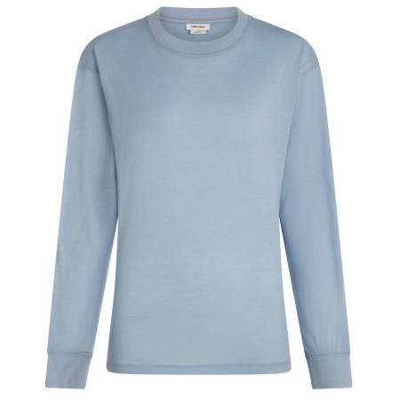 Dámske funkčné tričko Icebreaker Women Mer 150 Tech Lite LS Relaxed Tee svetlomodrá Zinc Blue
