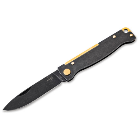 Zatvárací nôž Boker Atlas Black Stonewash Copper čierna