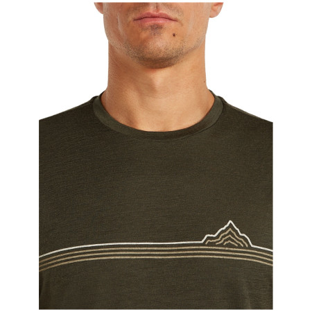 Pánske tričko Icebreaker Men Merino 150 Tech Lite SS Tee Range Stripes