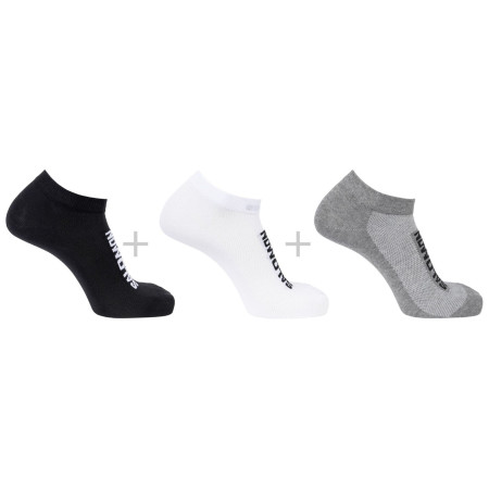 Ponožky Salomon Everyday Lite Low 3-Pack čierna/sivá Black / White / Frost Gray