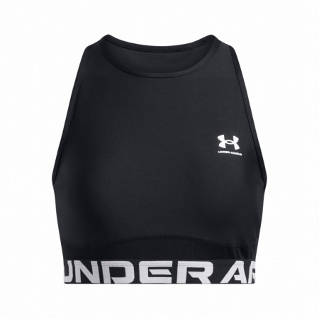Dámsky top Under Armour HeatGear Rib Tank čierna/biela Black