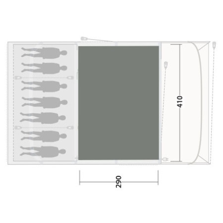Koberec ku stanu Outwell Cozy Carpet Charleston 7 Air TC