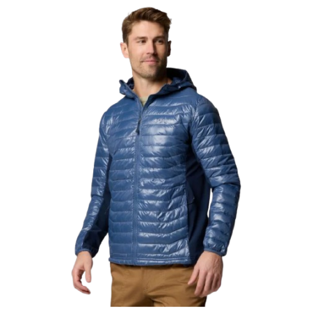 Pánska bunda Columbia Powder Pass™ Hybrid Hooded Jacket