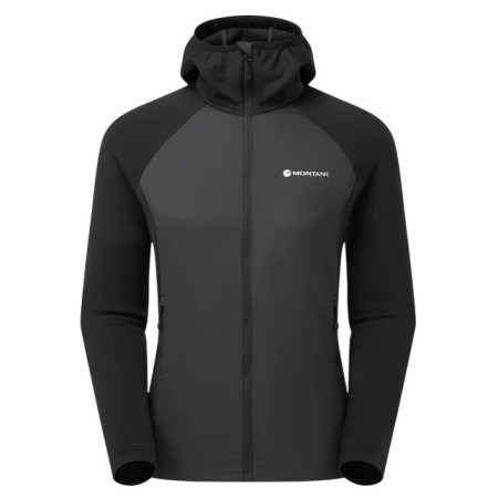 Dámska zimná bunda Montane F Sirocco Lite Hoodie čierna BLACK