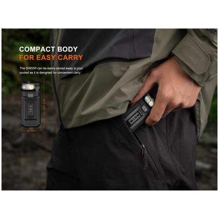 Vrecková baterka Fenix SW05R-RED