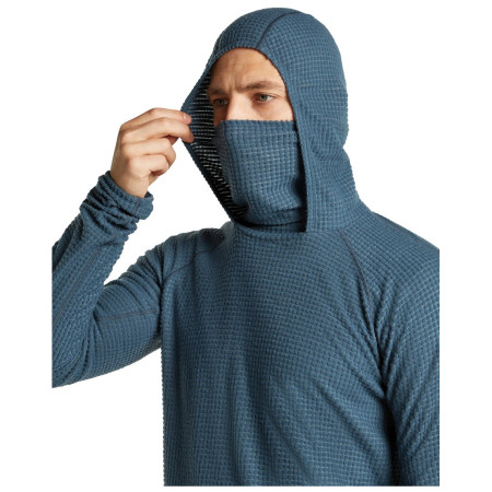 Pánska mikina Icebreaker Men Mer 400 RealFleece Grid Pulover Hood