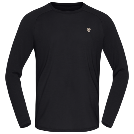 Pánske funkčné tričko Norrona femund pureUll Long Sleeve čierna Caviar Black