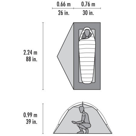 Turistický stan MSR Elixir 1 Tent