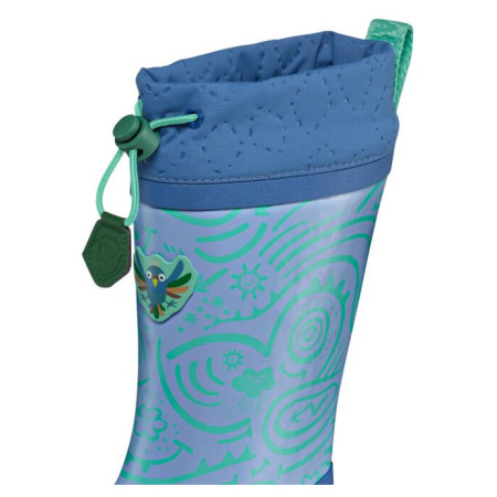 Detské gumáky Affenzahn Rainboot Vegan Puddly Bird of Paradise