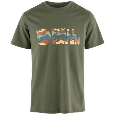 Pánske tričko Fjällräven Multicolor Logo T-shirt M zelená Laurel Green