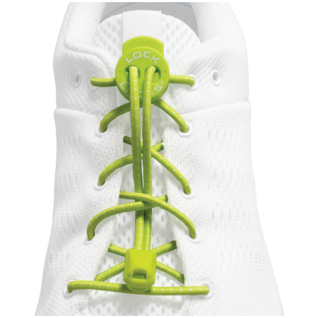 Šnúrky do topánok Lock Laces Original svetlozelená Sour Green Apple