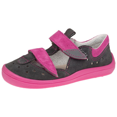 Detské topánky Beda Isabel Grey Pink sivá/ružová grey/pink (šedo-růžová)
