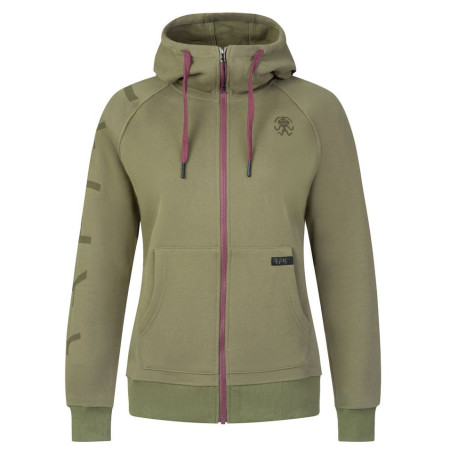Dámska mikina Rafiki Nuria Zip tmavozelená burnt olive