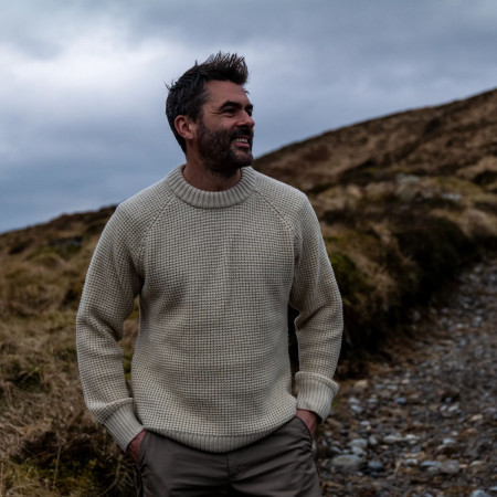 Pánsky sveter Fjällräven Övik Waffle Knit M