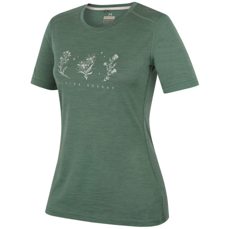 Dámske tričko MOOA Merino Lyolite Bloom 150 Short zelená green