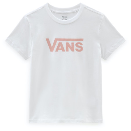 Dámske tričko Vans Wm Drop V Ss Crew-B biela/ružová White/Coral Cloud