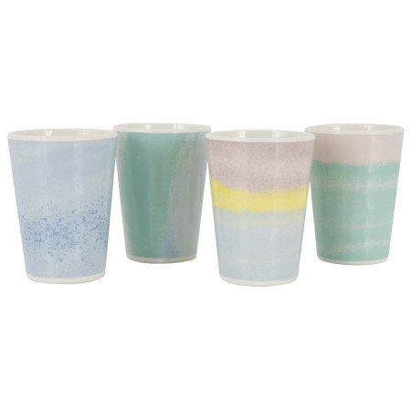 Sada hrnčekov Bo-Camp Cup Barfleur 4p melamine mix1 Pastel
