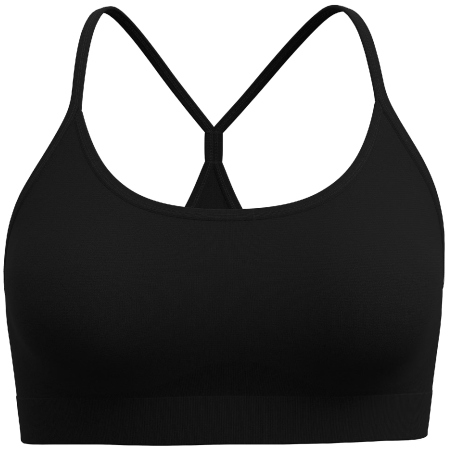 Športová podprsenka Smartwool Merino Blend Bralette čierna BLACK